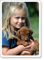 Child with Puppy
